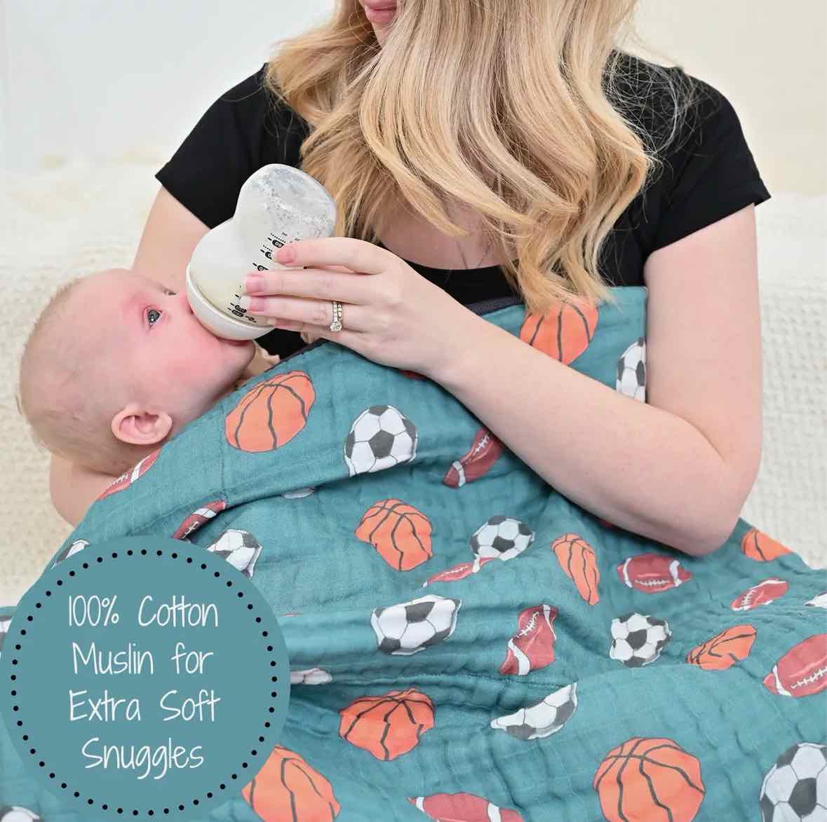 LollyBanks Little Athlete Receiving Blanket