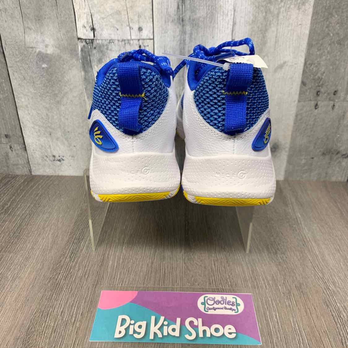 Size 4.5 Blue/Yellow Sport Brand Sneakers