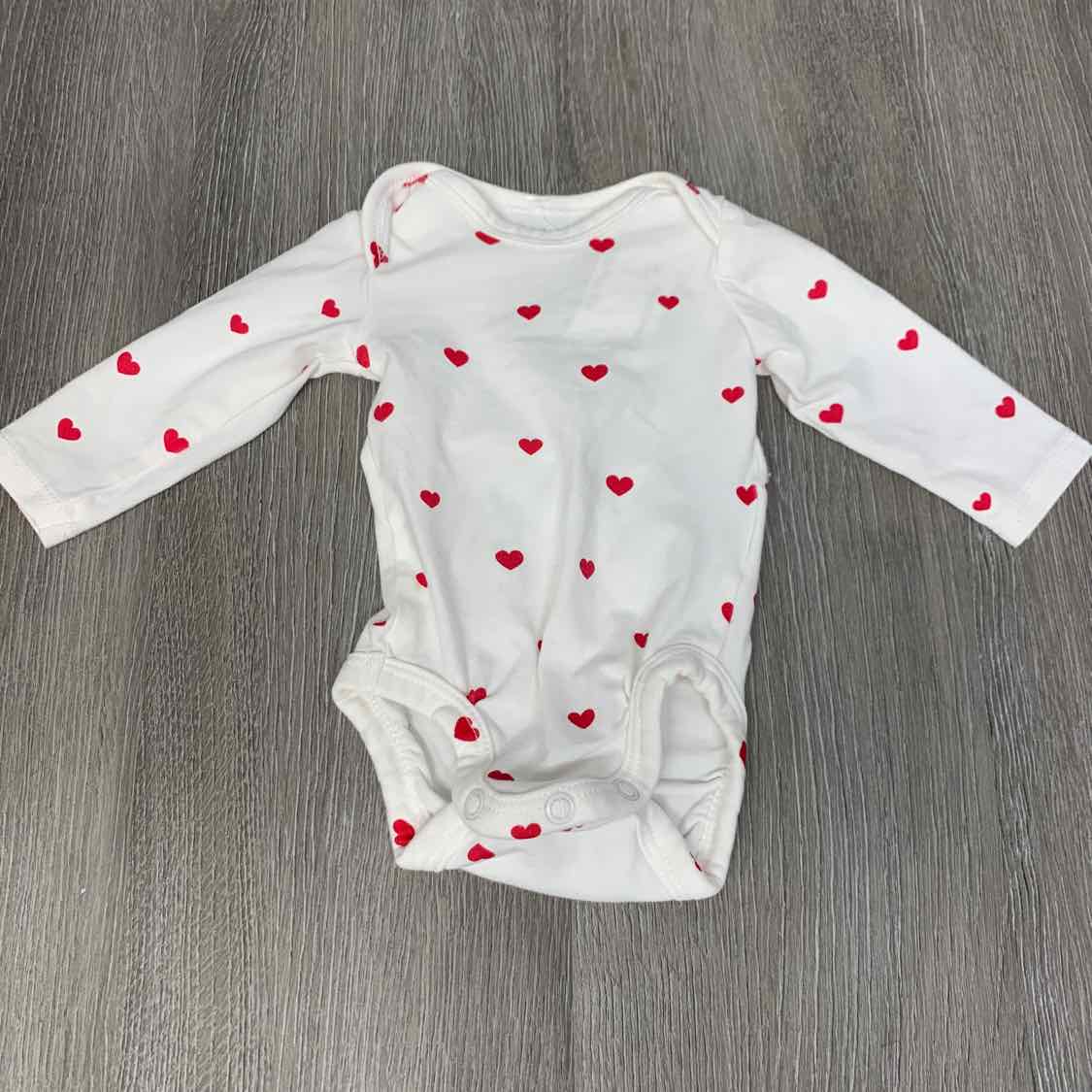 Size Preemie White/Red H&M Bodysuit