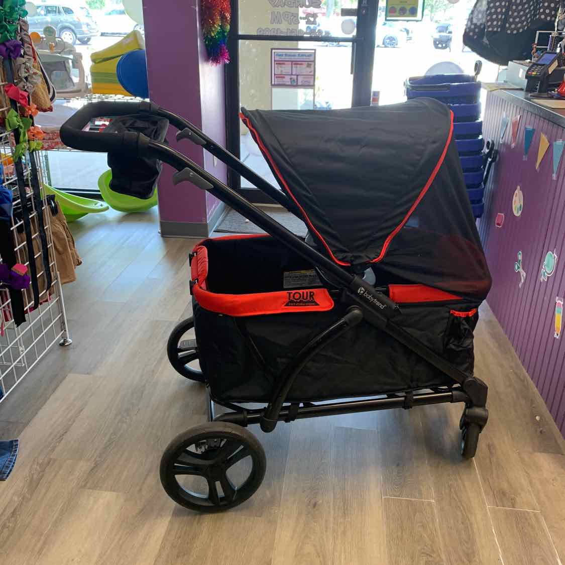 Baby Trend Black/Red Stroller - Single