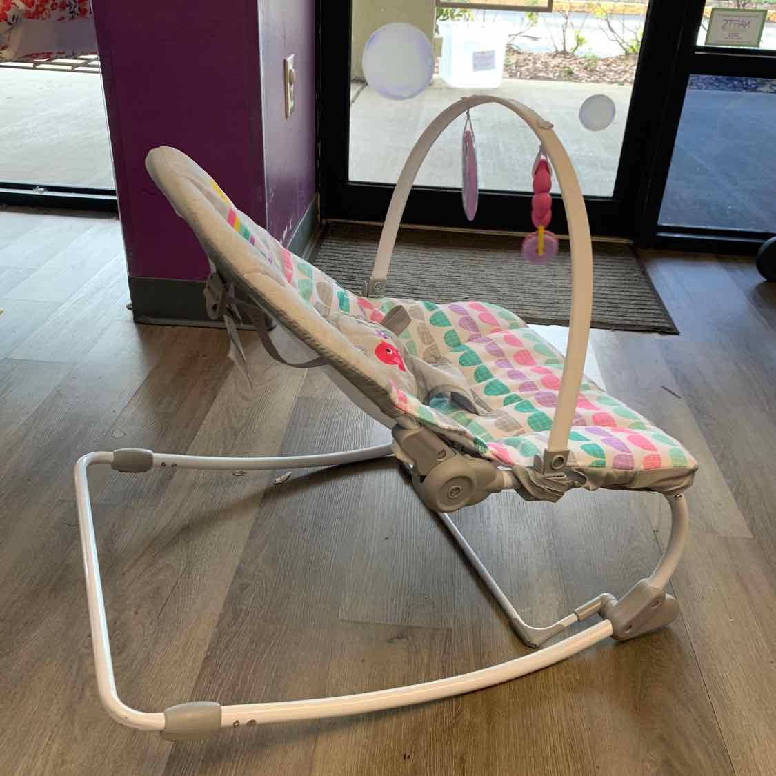 Bright Starts Gray/Purple Rocker