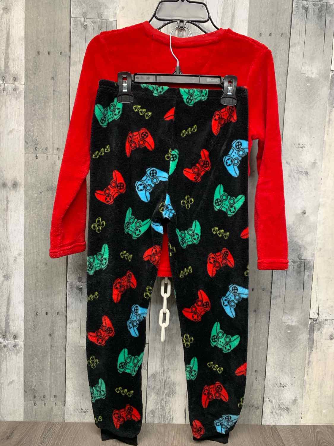 Size 8/9 Red/Black B Brand 2pc PJs