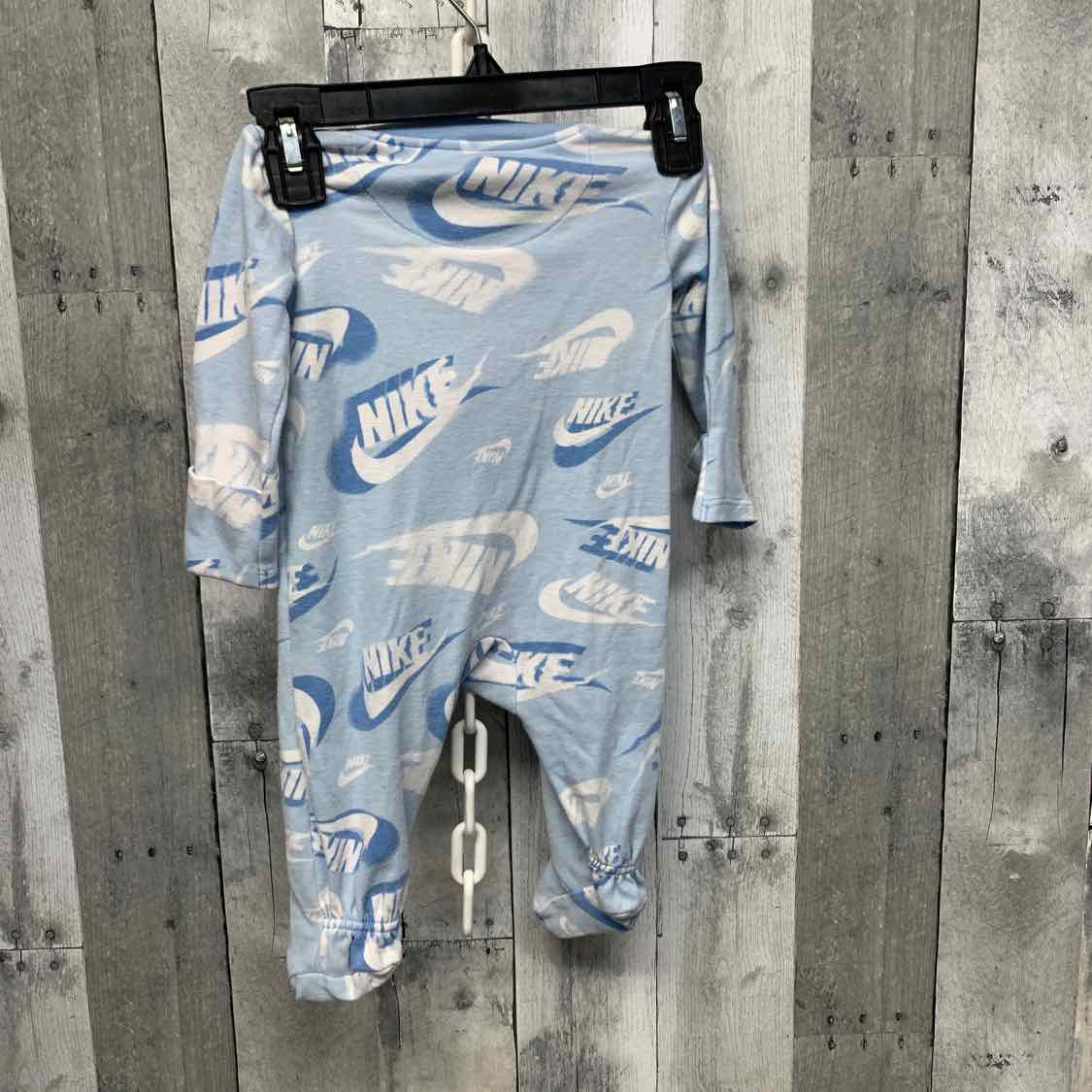 Size 6 Months Blue/Orange Sport Brand Footy PJs