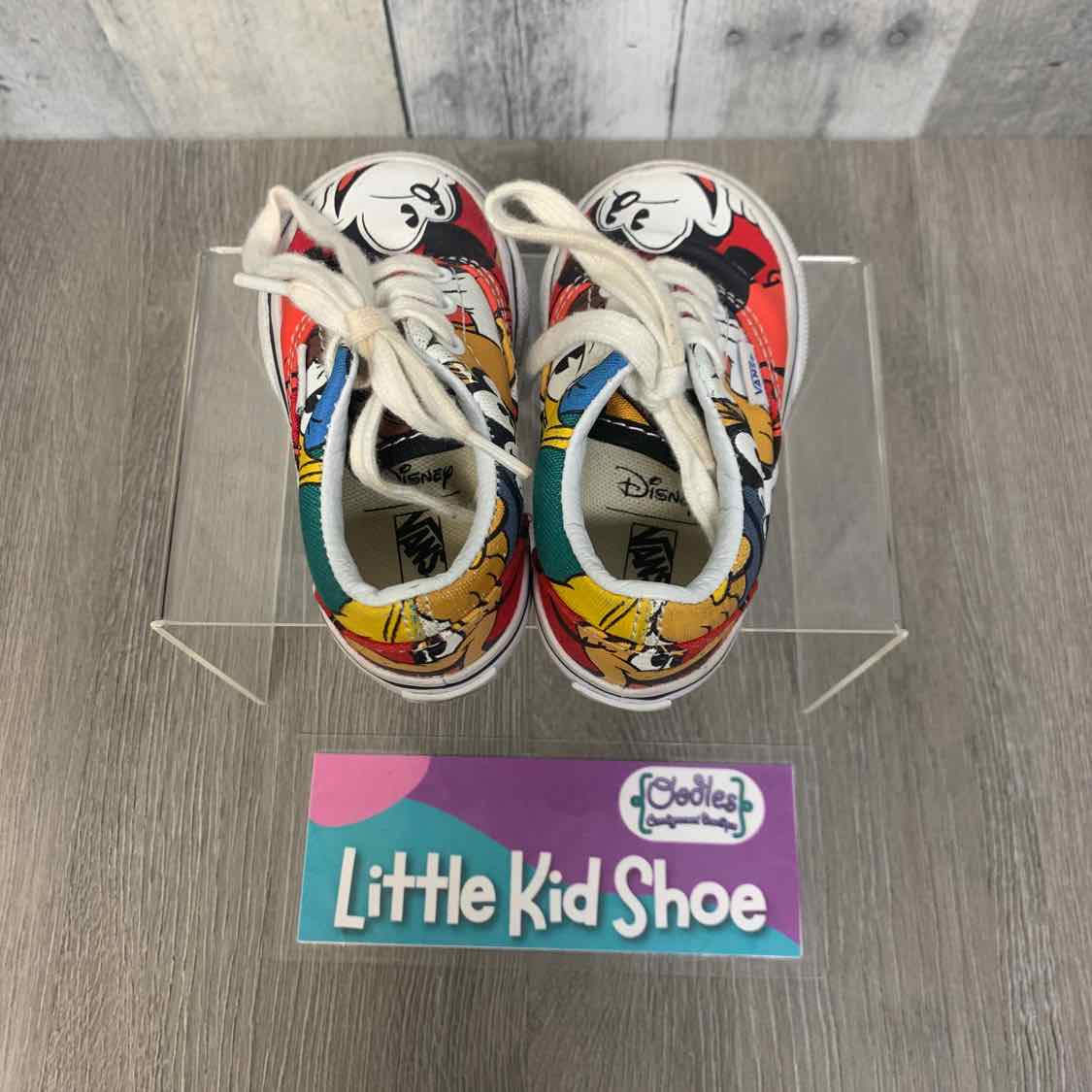 Size 4 Red/Green Vans Sneakers