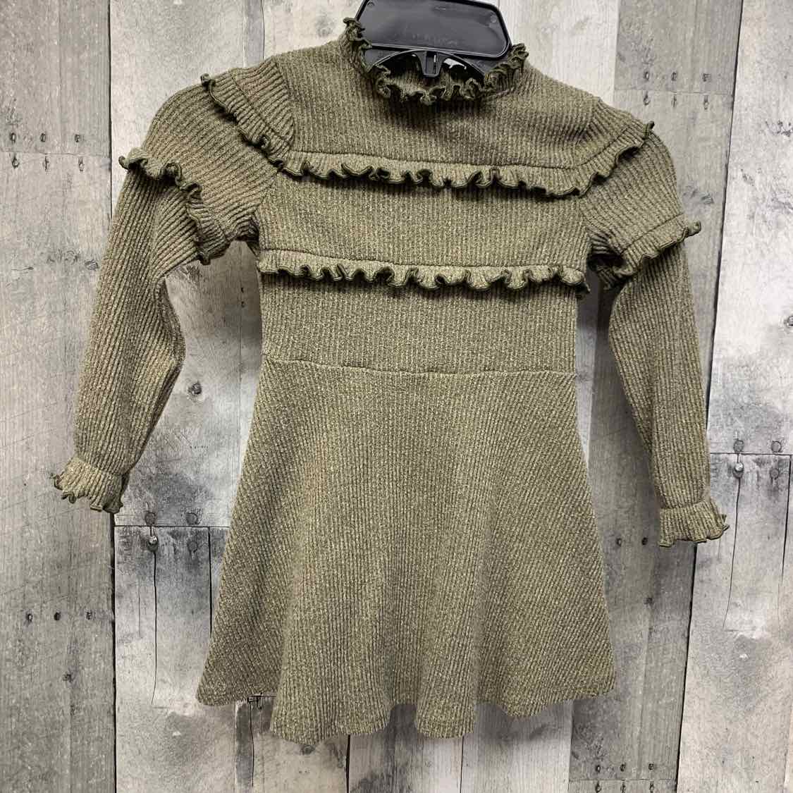 Size 3T Green Art Class LS Dress