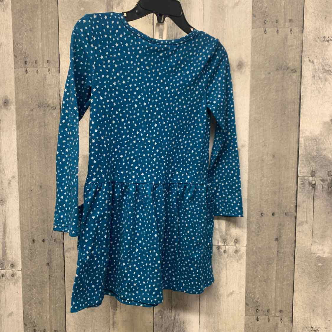 Size 3T Blue Print Members Mark LS Dress