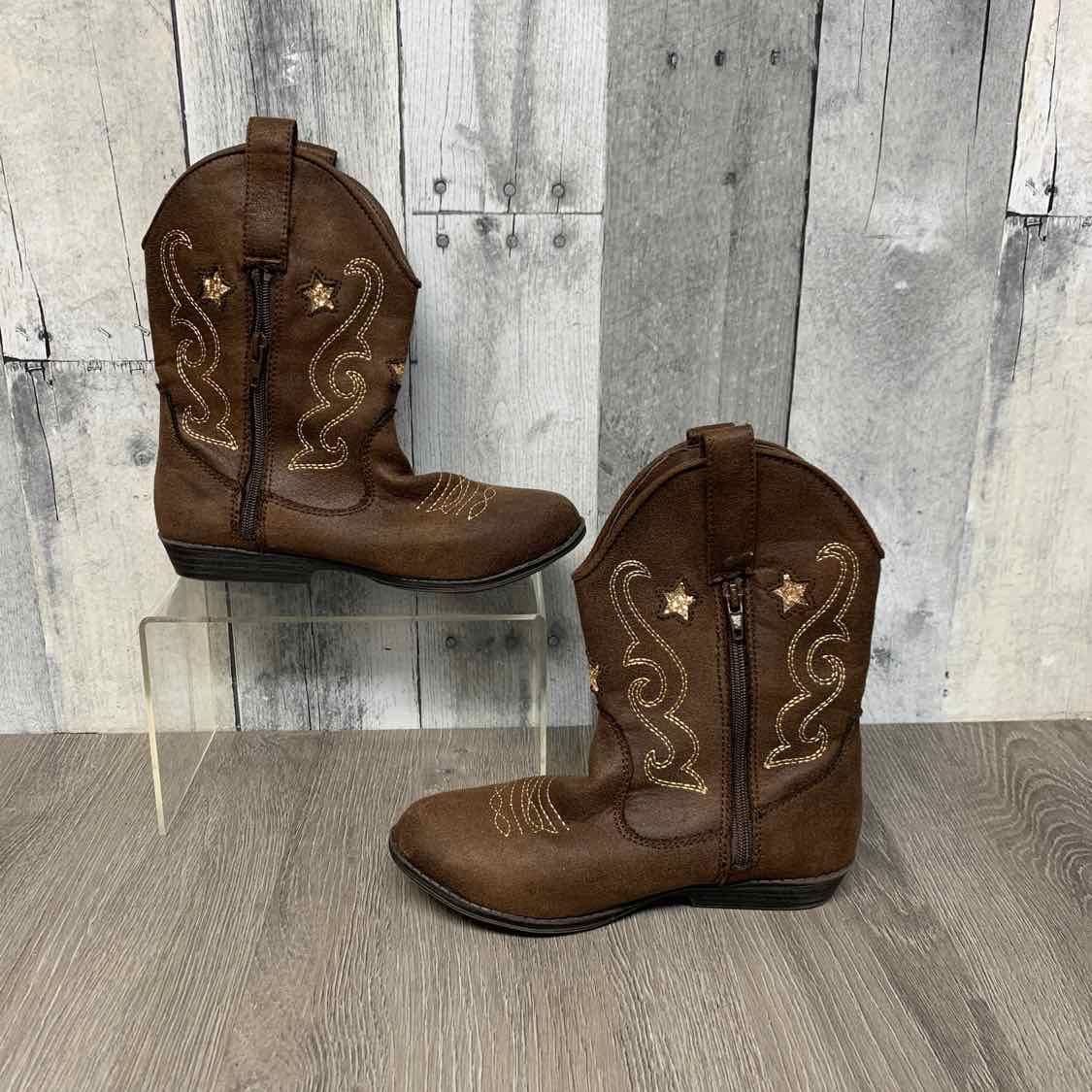Size 12 Brown/Pink B Brand Boots