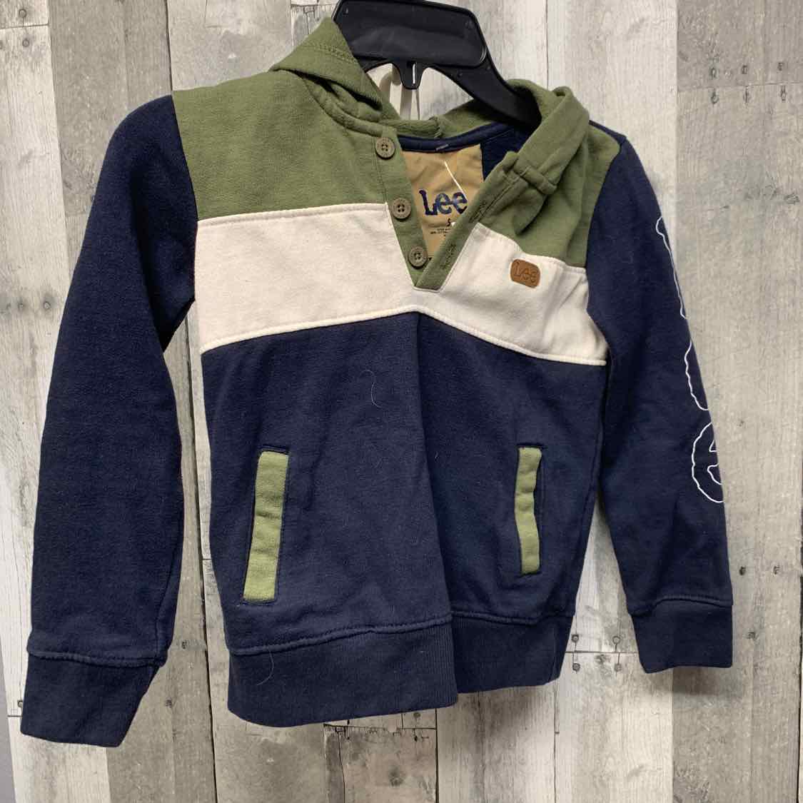 Size 5 Green/Navy Lee Pull Over
