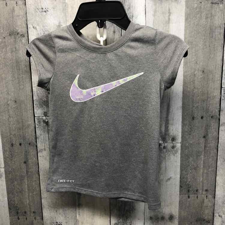 Size 6 Gray/Purple Sport Brand T Shirt