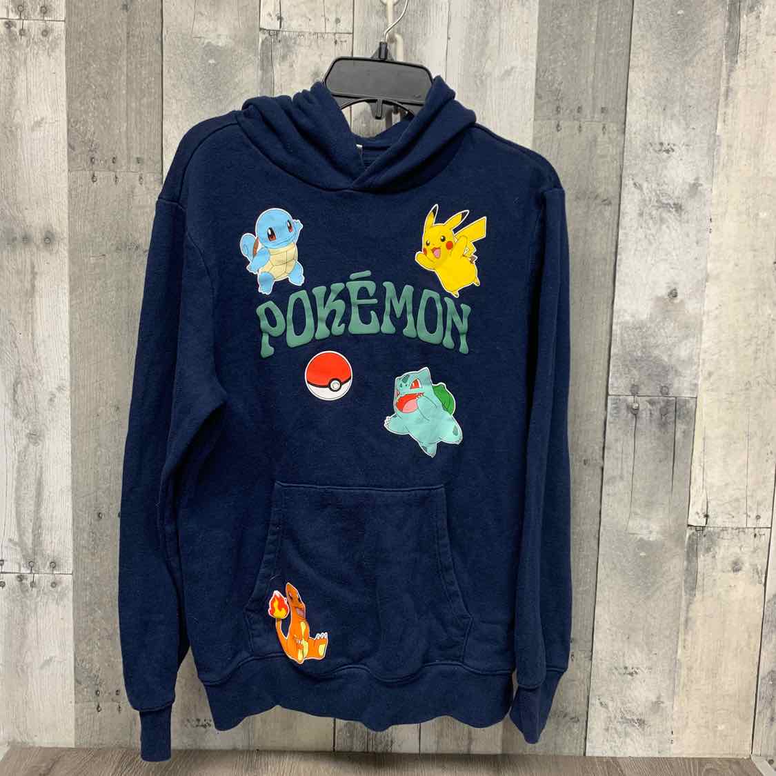 Size 14/16 Navy Pokemon Pull Over