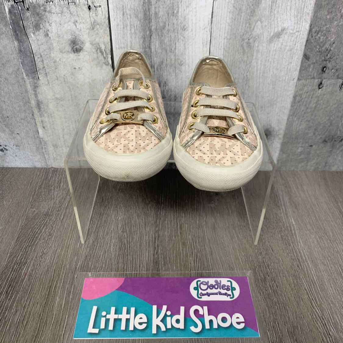 Size 6 Pink/Gold Michael Kors Sneakers