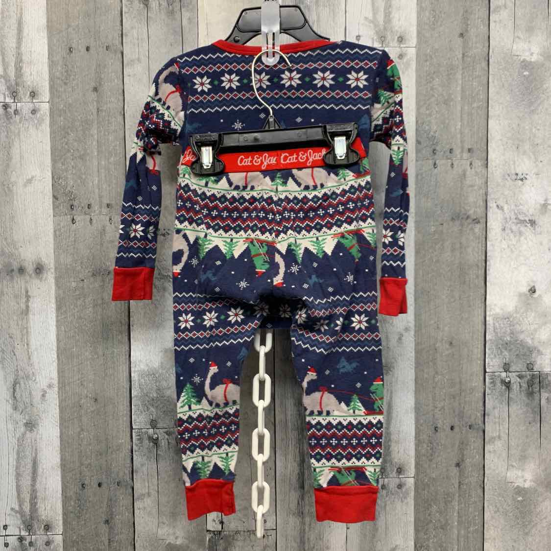 Size 3T Navy/Red Cat & Jack 2pc PJs