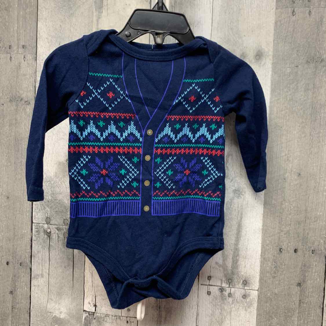 Size 6-9 Months Navy/Red Circo Bodysuit