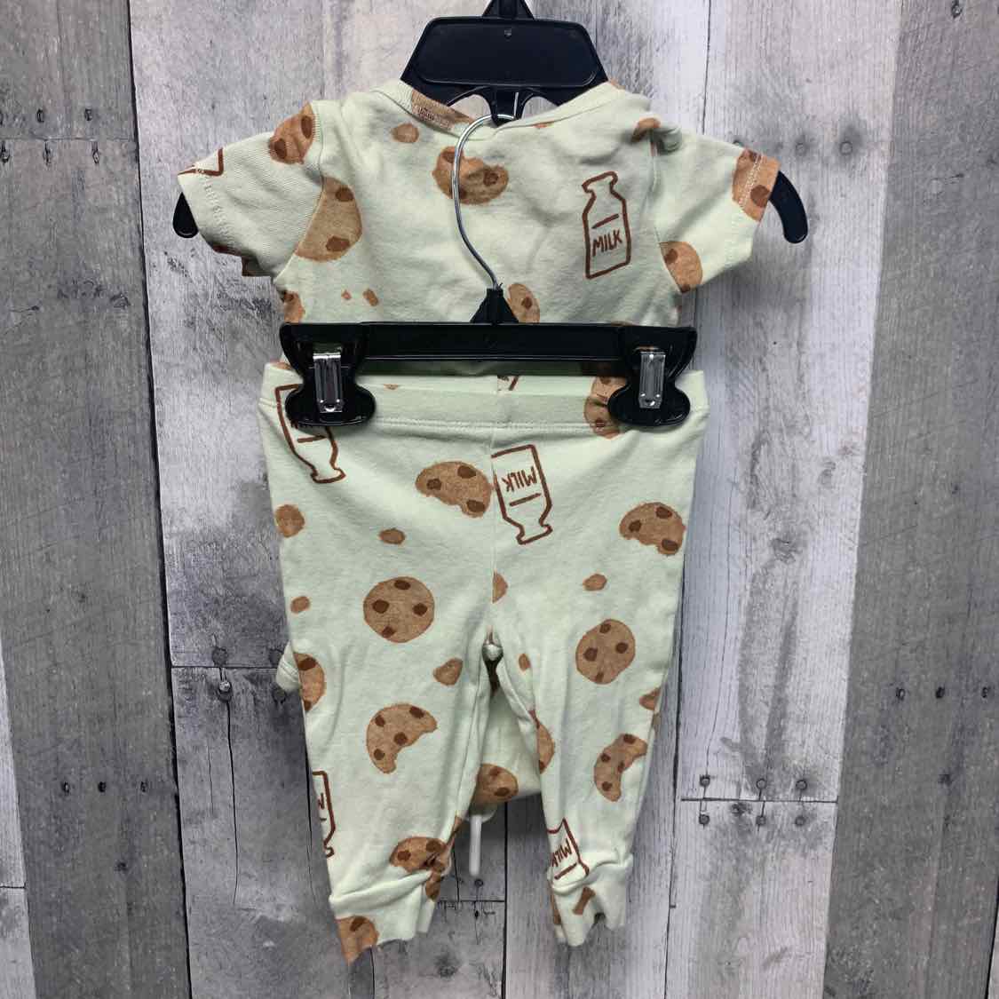 Size 6 Months Green/Brown Carter's Shirt/Pants