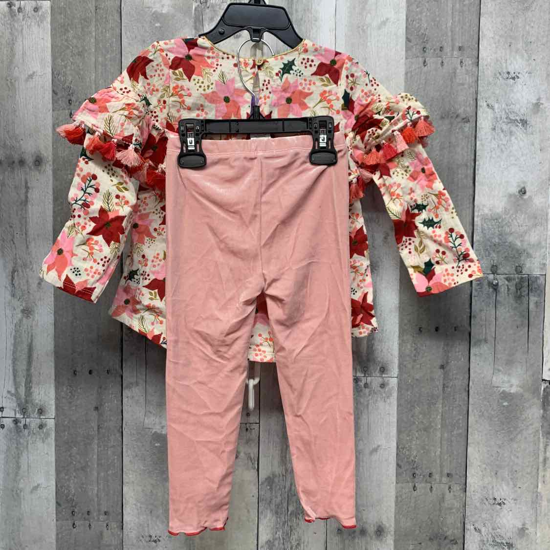 Size 24 Months Red/Pink Mud Pie Shirt/Leggings