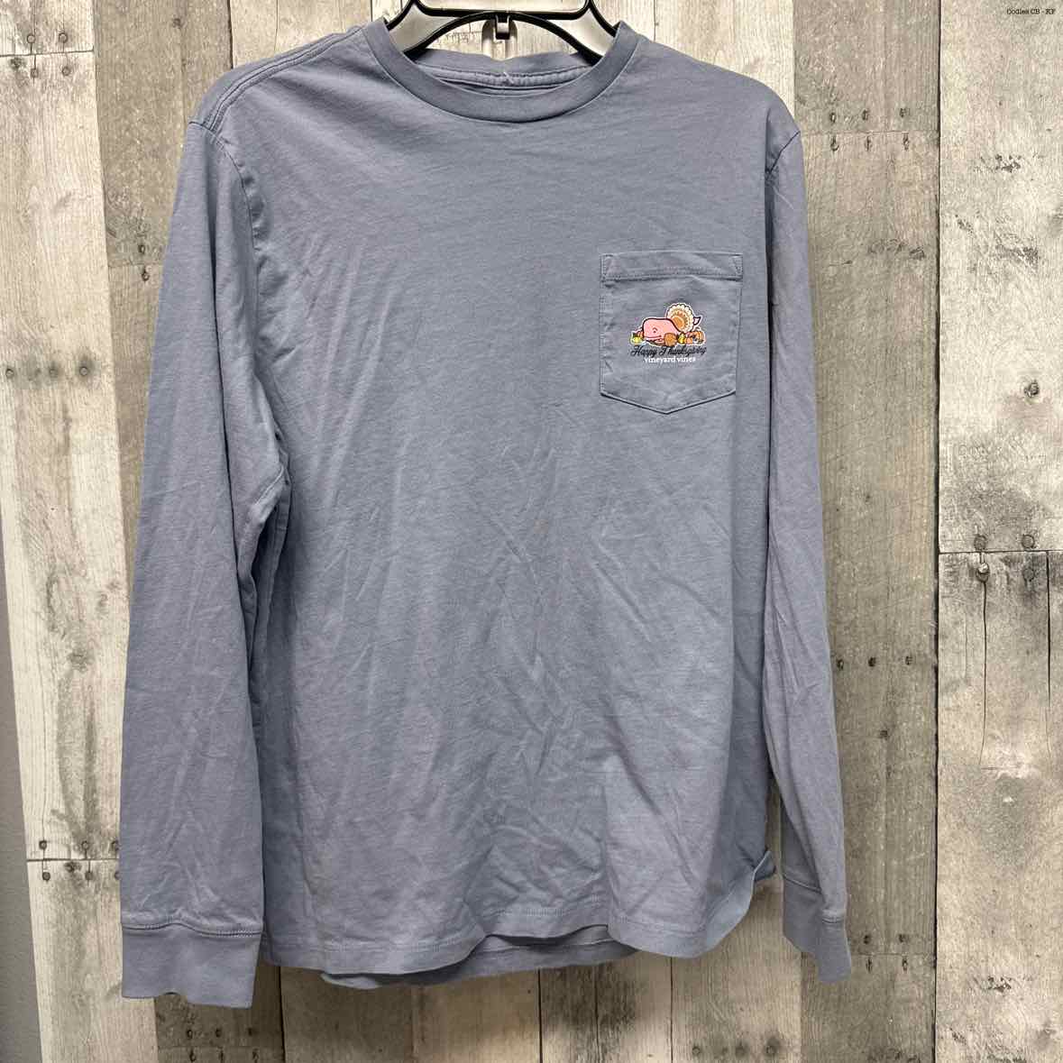 Size Large Blue Graphic Vineyard Vines Long Sleeve Shirt