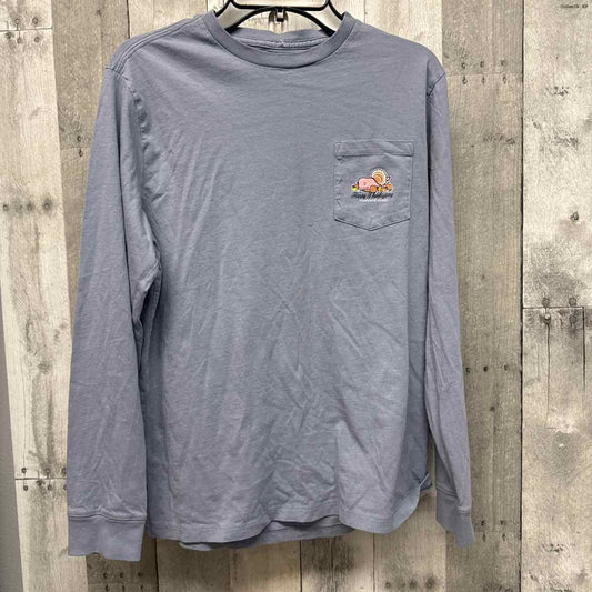 Size Large Blue Graphic Vineyard Vines Long Sleeve Shirt