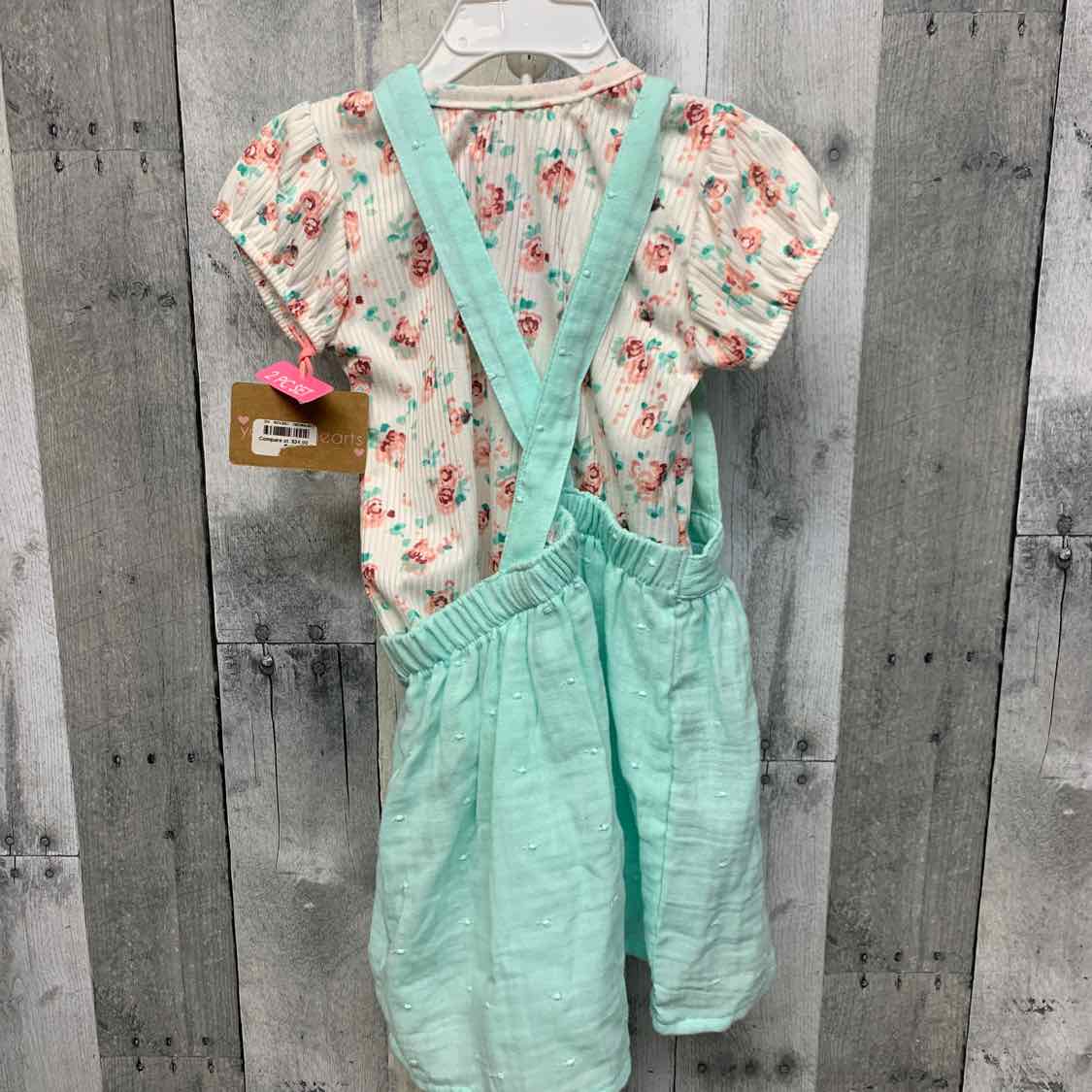 Size 3T White/Blue Young Hearts Shirt/Jumper