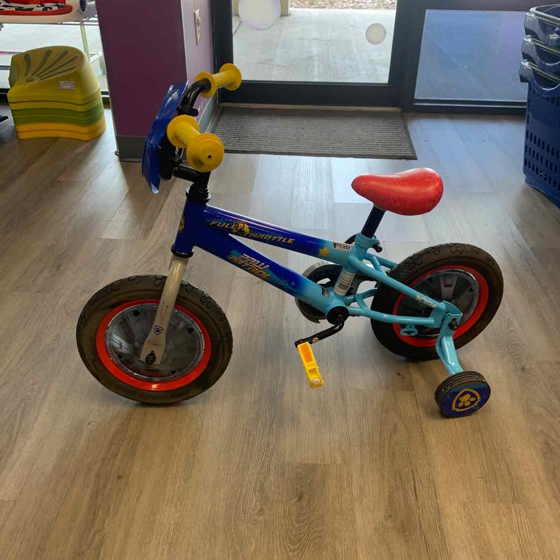 Paw Patrol Blue/Yellow Bike