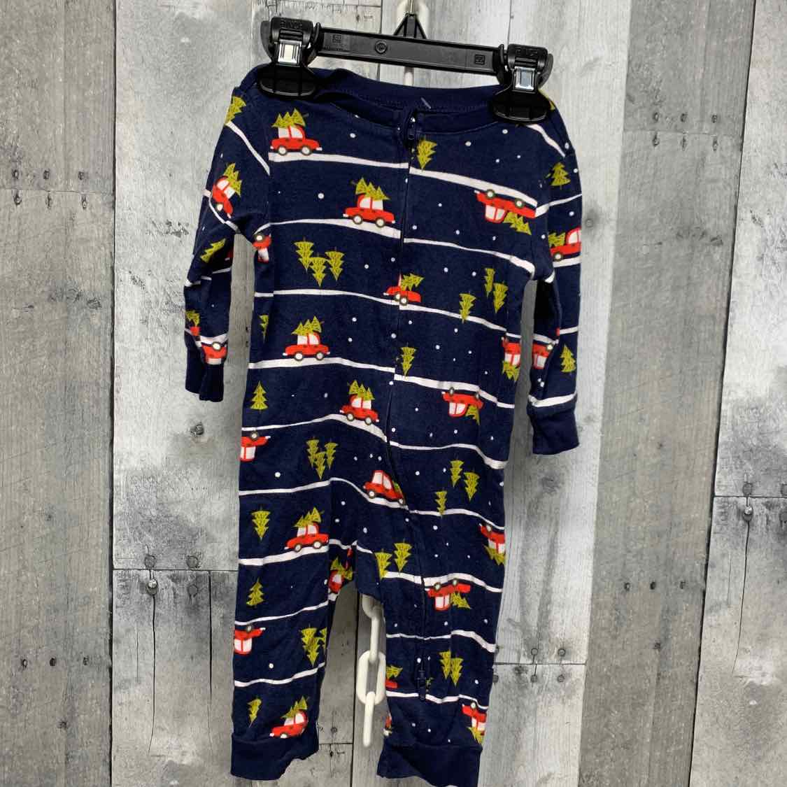 Size 3-6 Months Navy Print Old Navy Romper