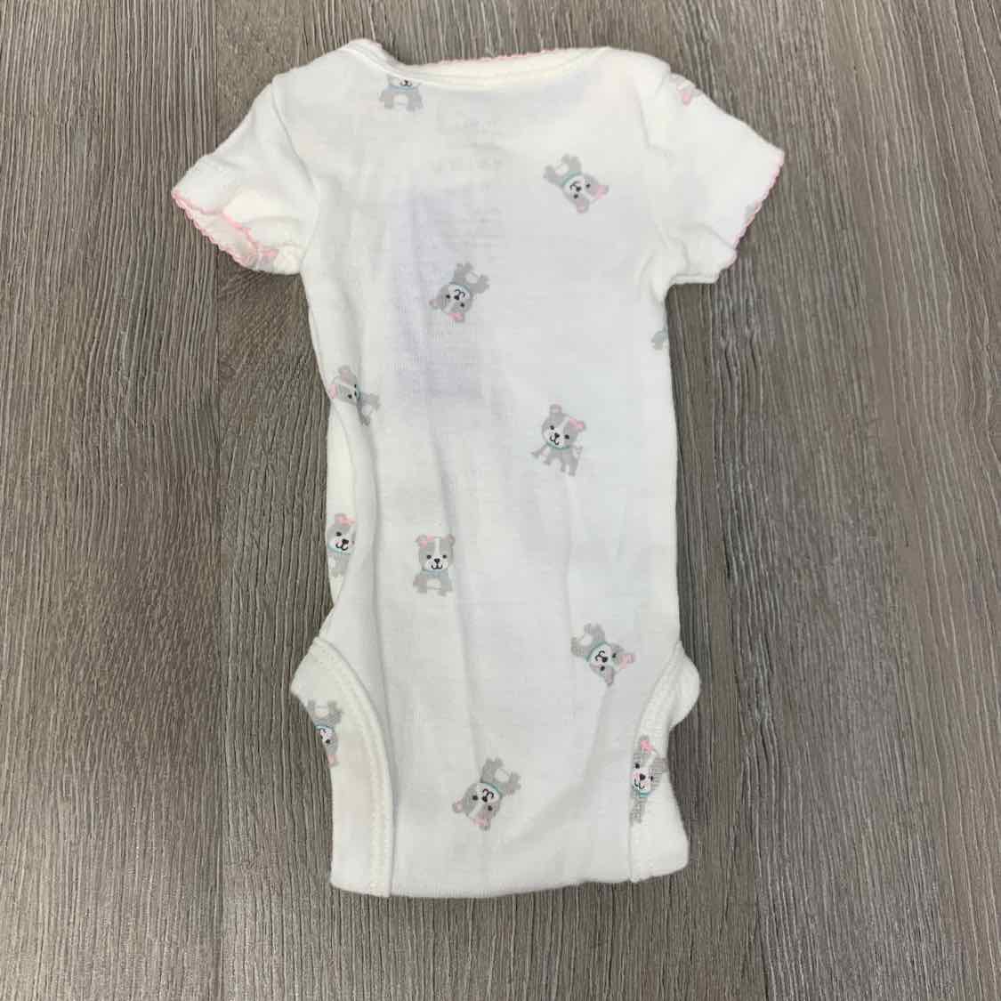 Size Preemie White Print Child of Mine Bodysuit
