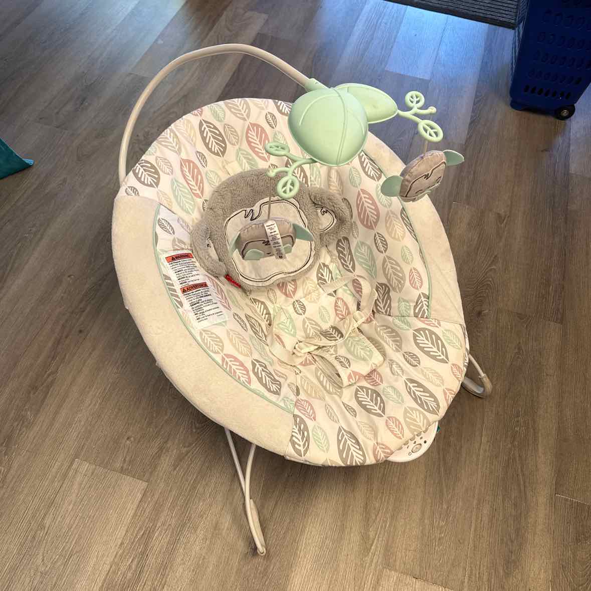 Fisher Price White/Gray Monkey Bouncer