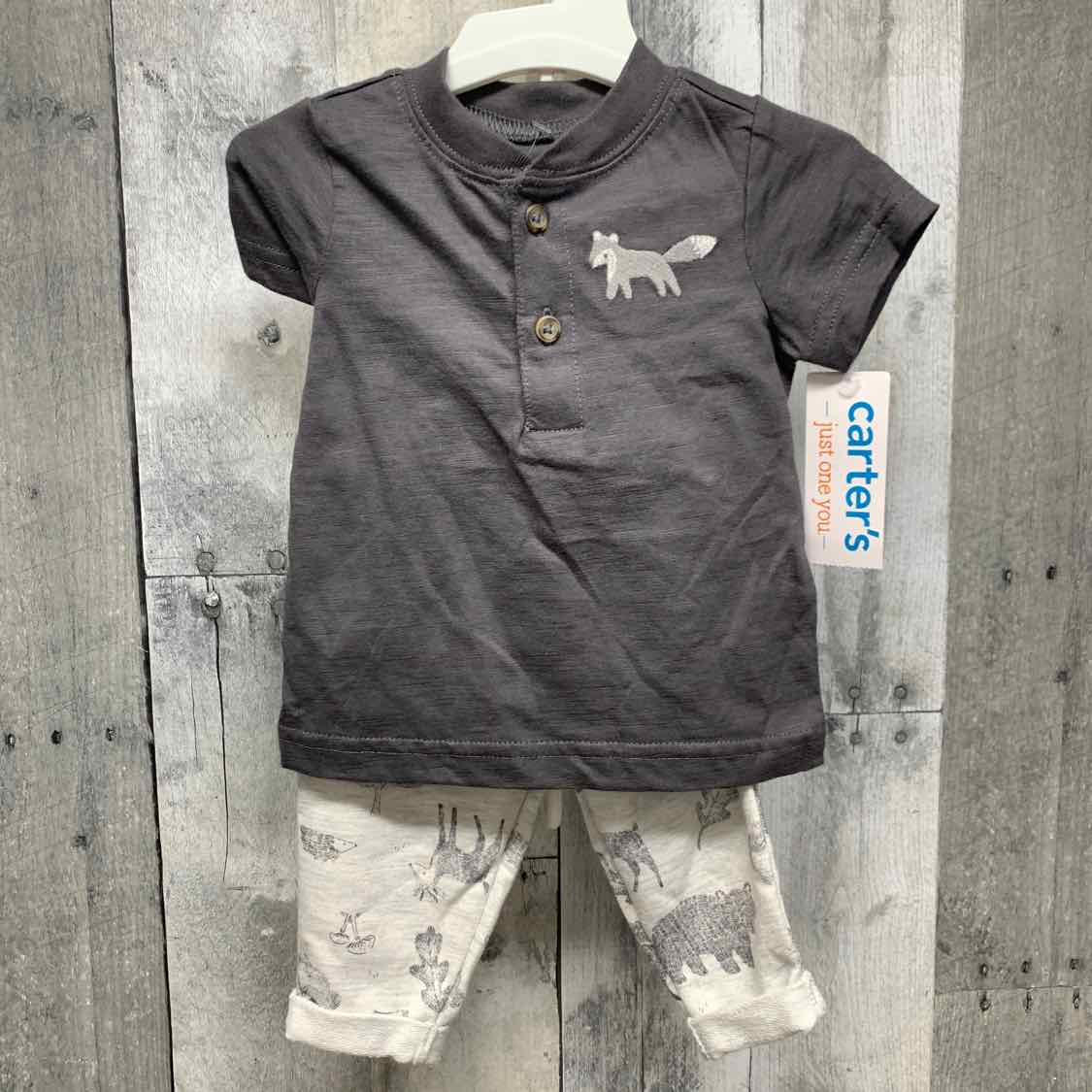 Size 3 Months Gray Just One You Shirt/Pants