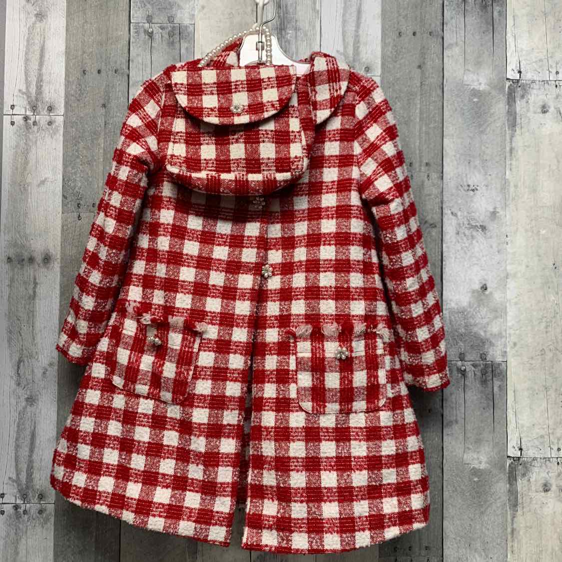 Size 7 Red/White B Brand 2pc Dress