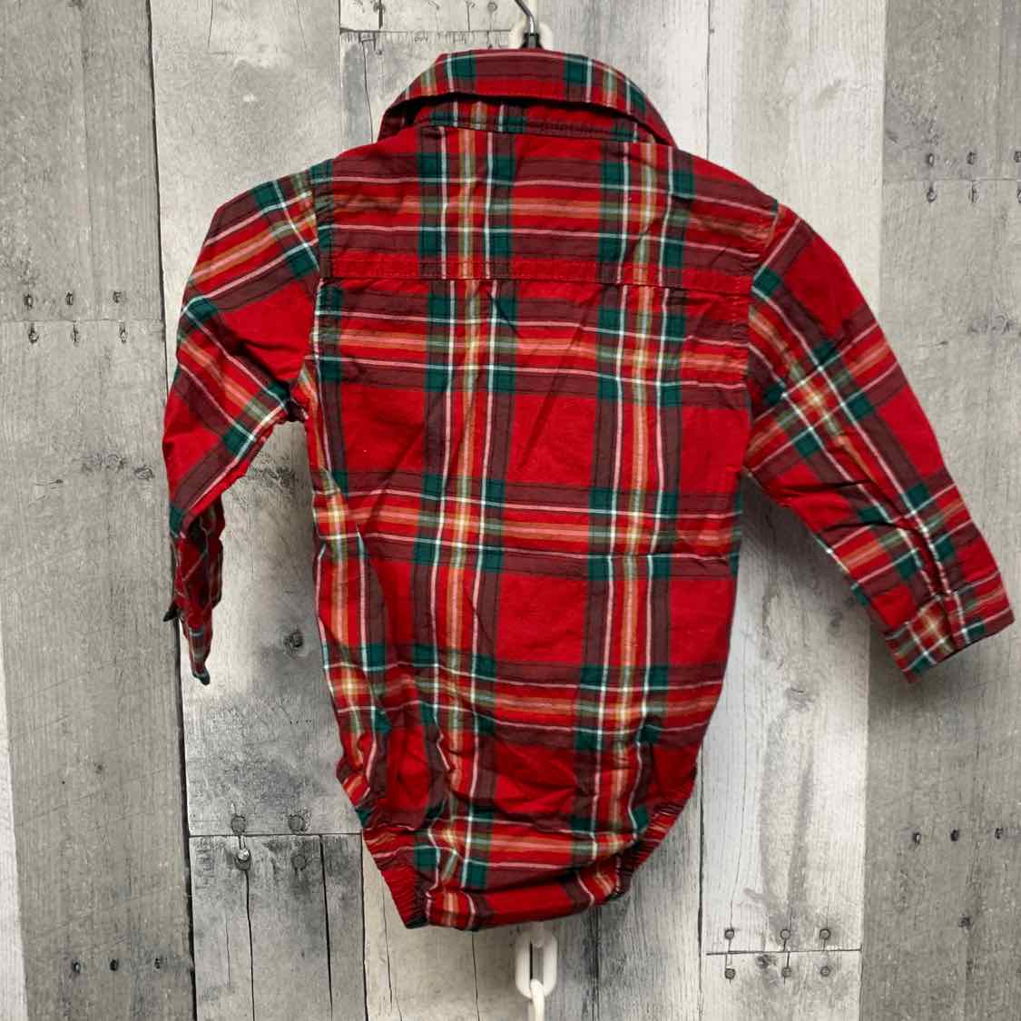 Size 12 Months Red/Green Carter's Bodysuit