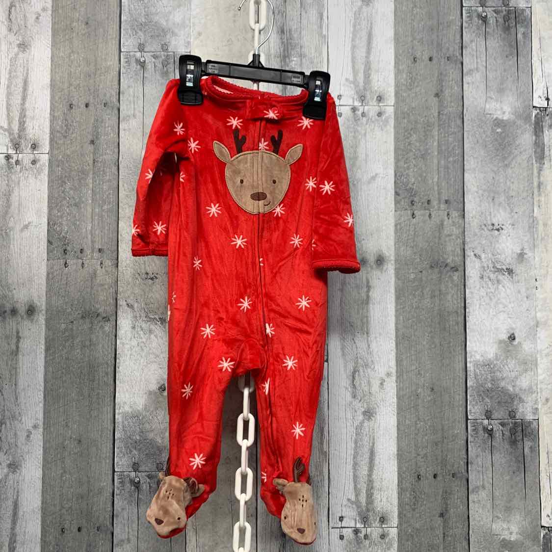 Size 6 Months Red Just One You Footy PJs