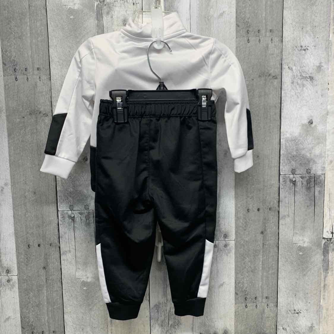 Size 18 Months White/Black Sport Brand Jacket/Pants