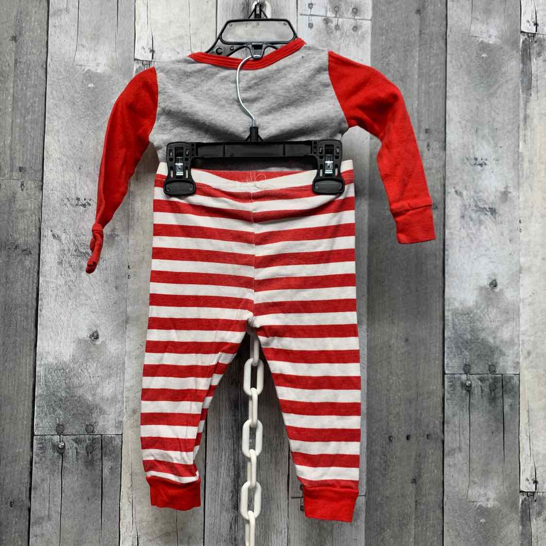 Size 18 Months Gray/Red Holiday Brands 2pc PJs