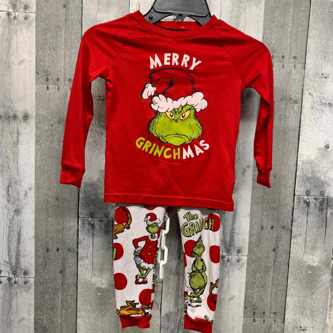 Size 4T Red/White Holiday Brands 2pc PJs