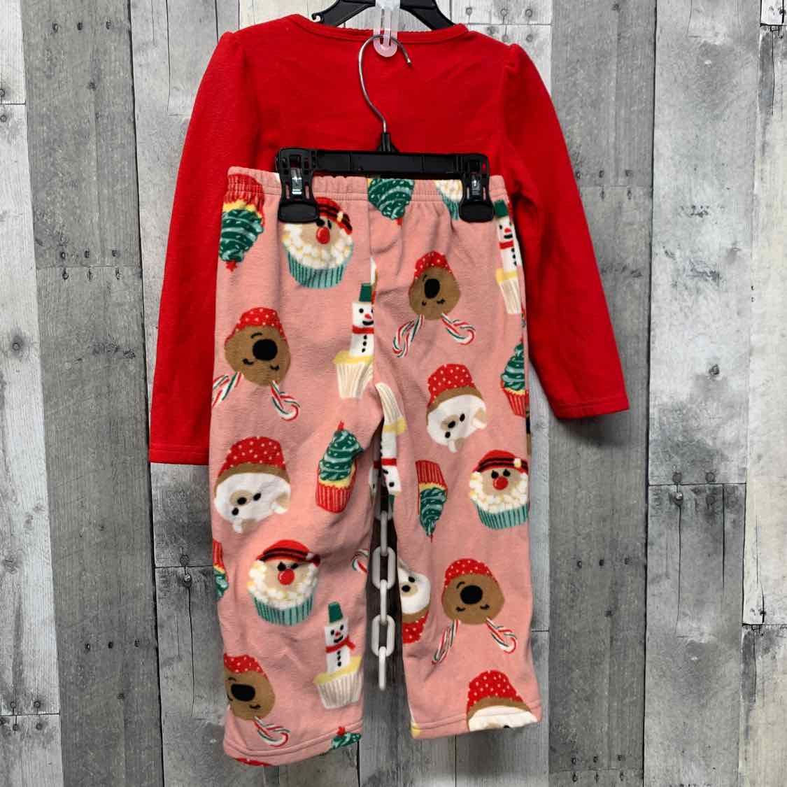 Size 3T Red/Pink Just One You 2pc PJs