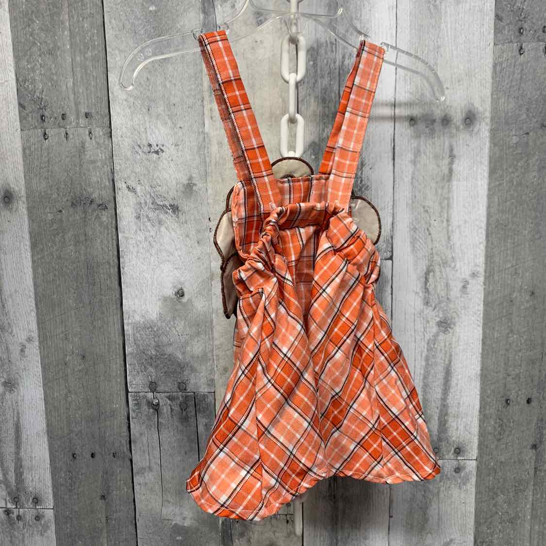 Size 6-9 Months Orange Plaid B Brand Jumper
