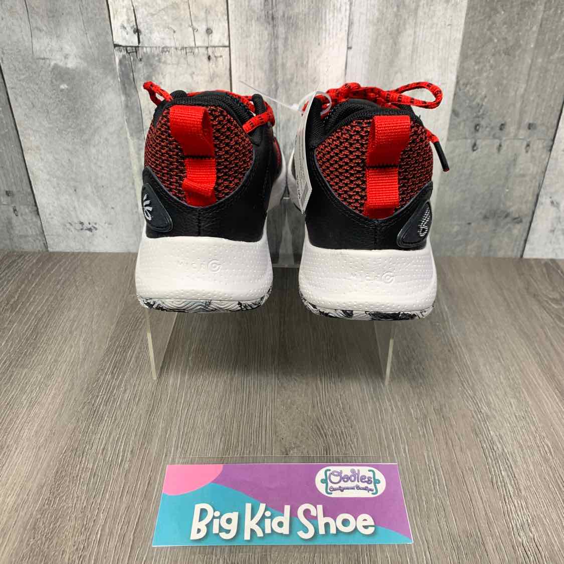 Size 4.5 Black/Red Sport Brand Sneakers