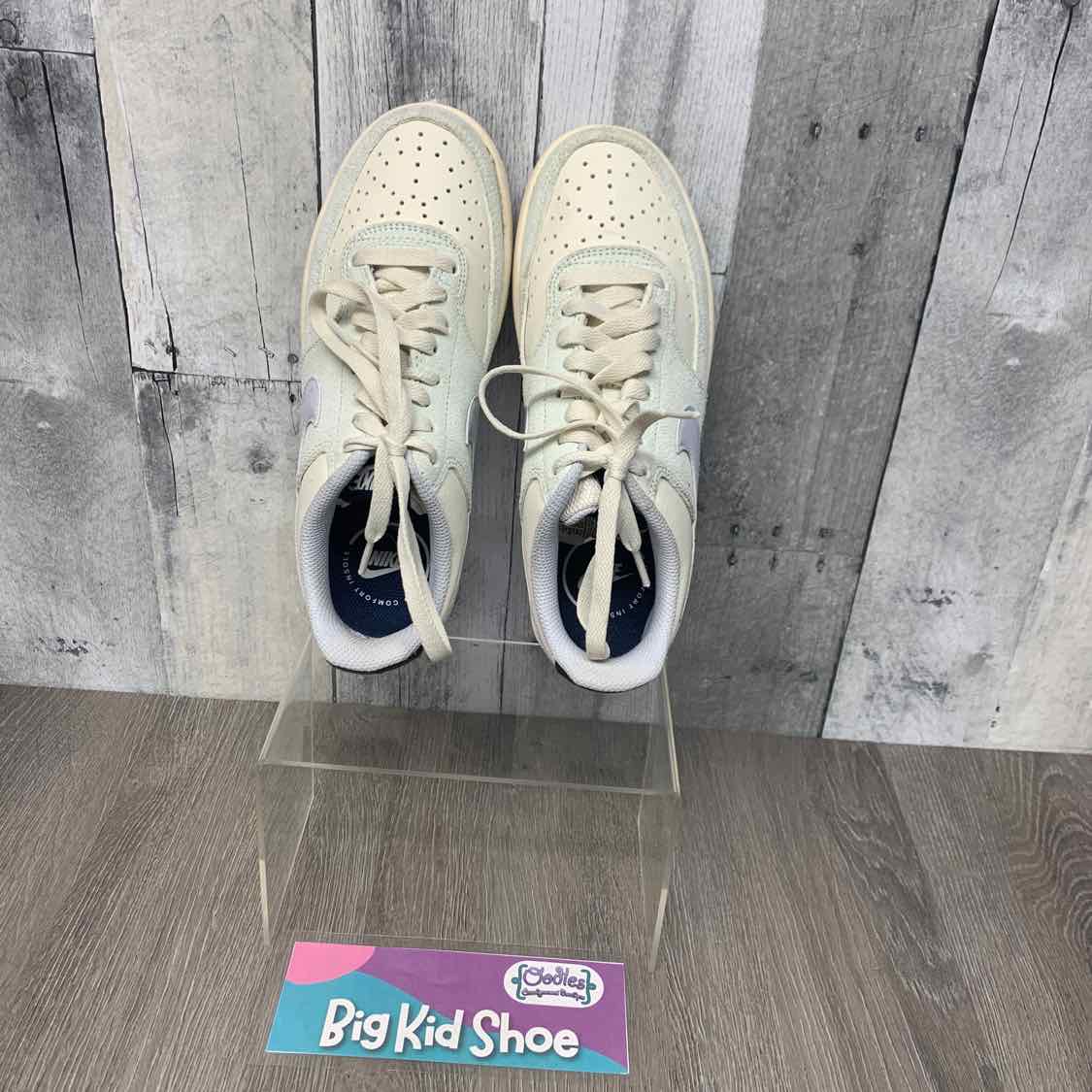 Size 6.5 Ivory/Blue Sport Brand Sneakers