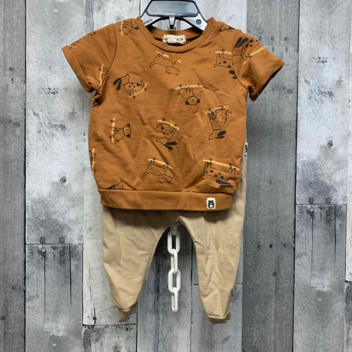 Size 12 Months Brown B Brand Sweats - 2pc