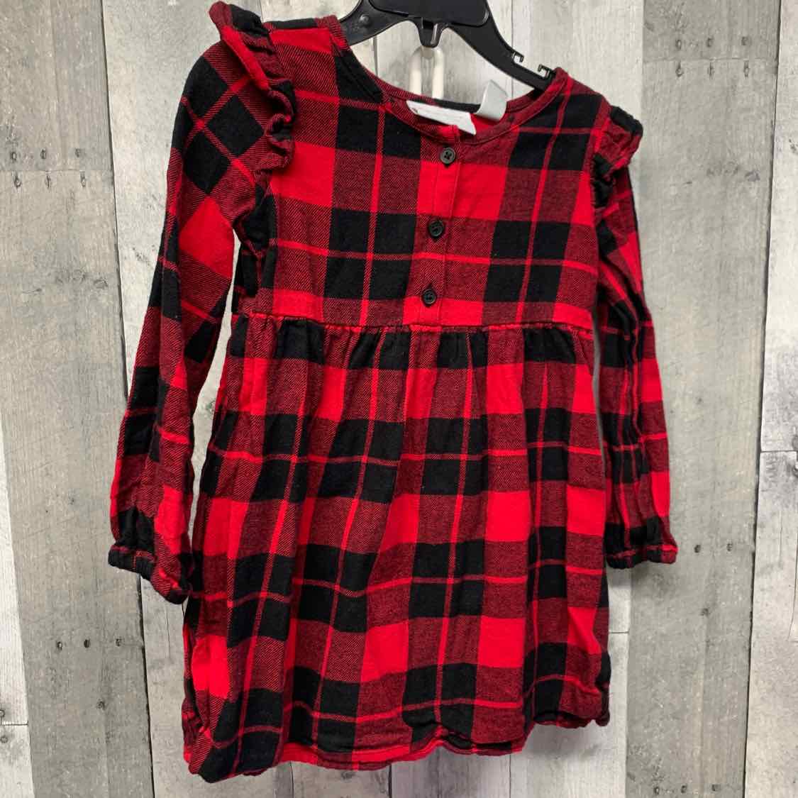 Size 3T Red/Black Children's Place LS Dress