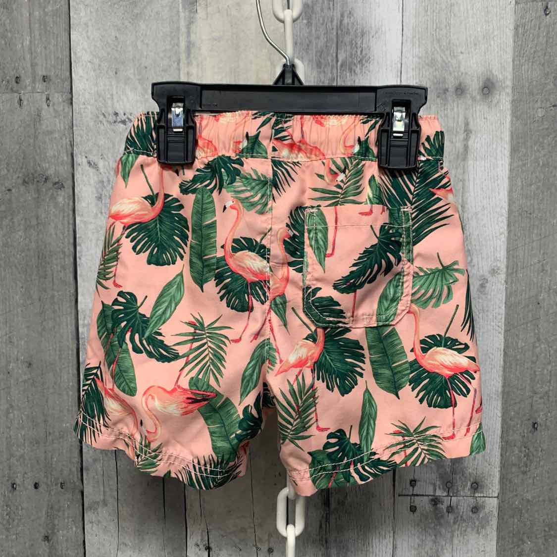Size 2T Pink Print Old Navy Swim Trunks