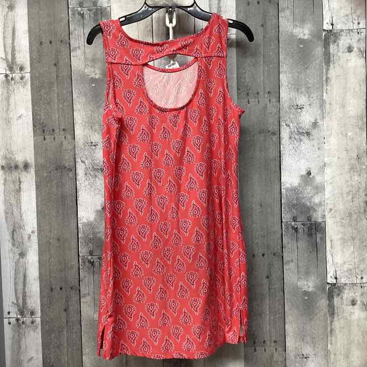 Size Large Red Print Jessica Simpson Dress - Knit