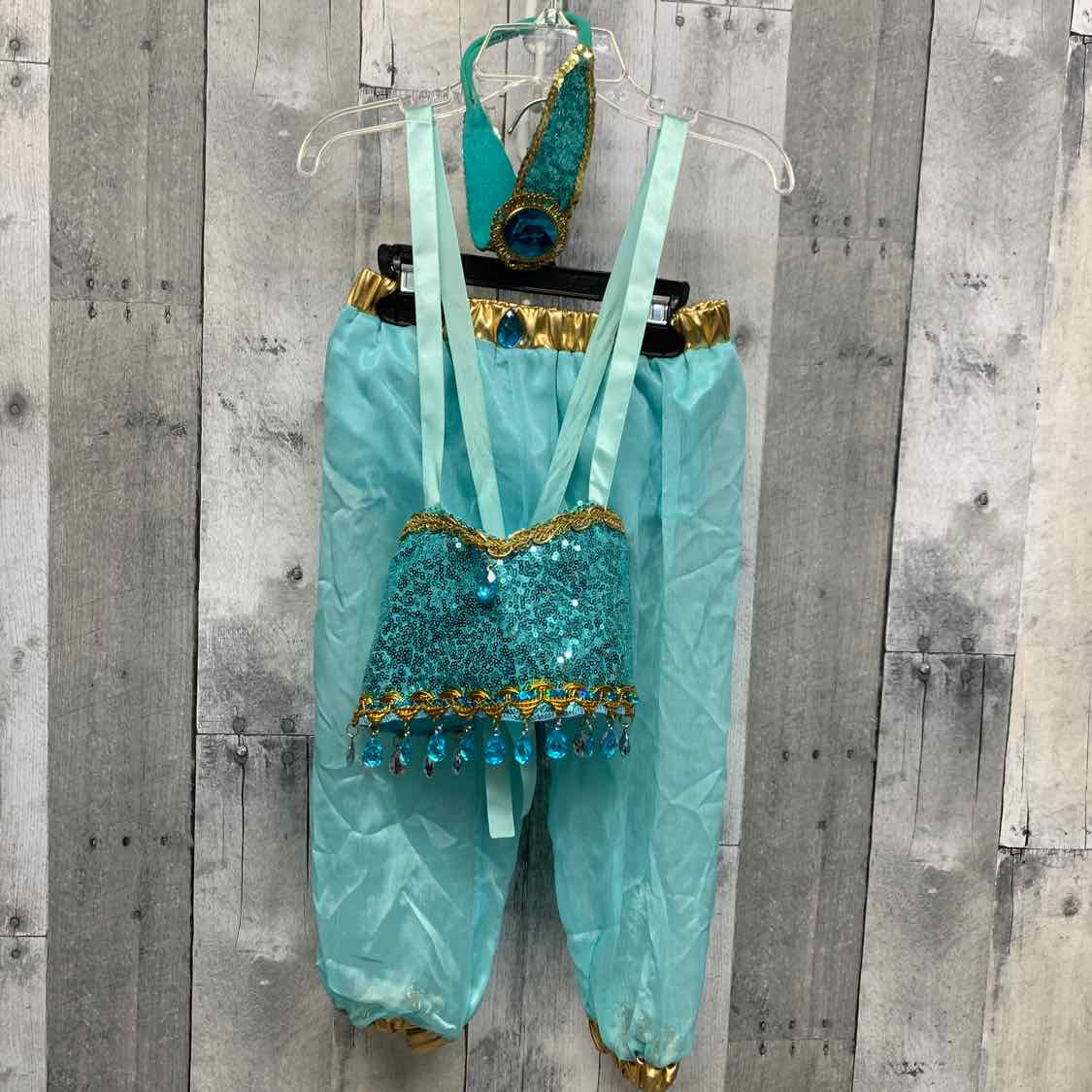 Generic Teal/Gold Size 2T Halloween Costume - Little Kid