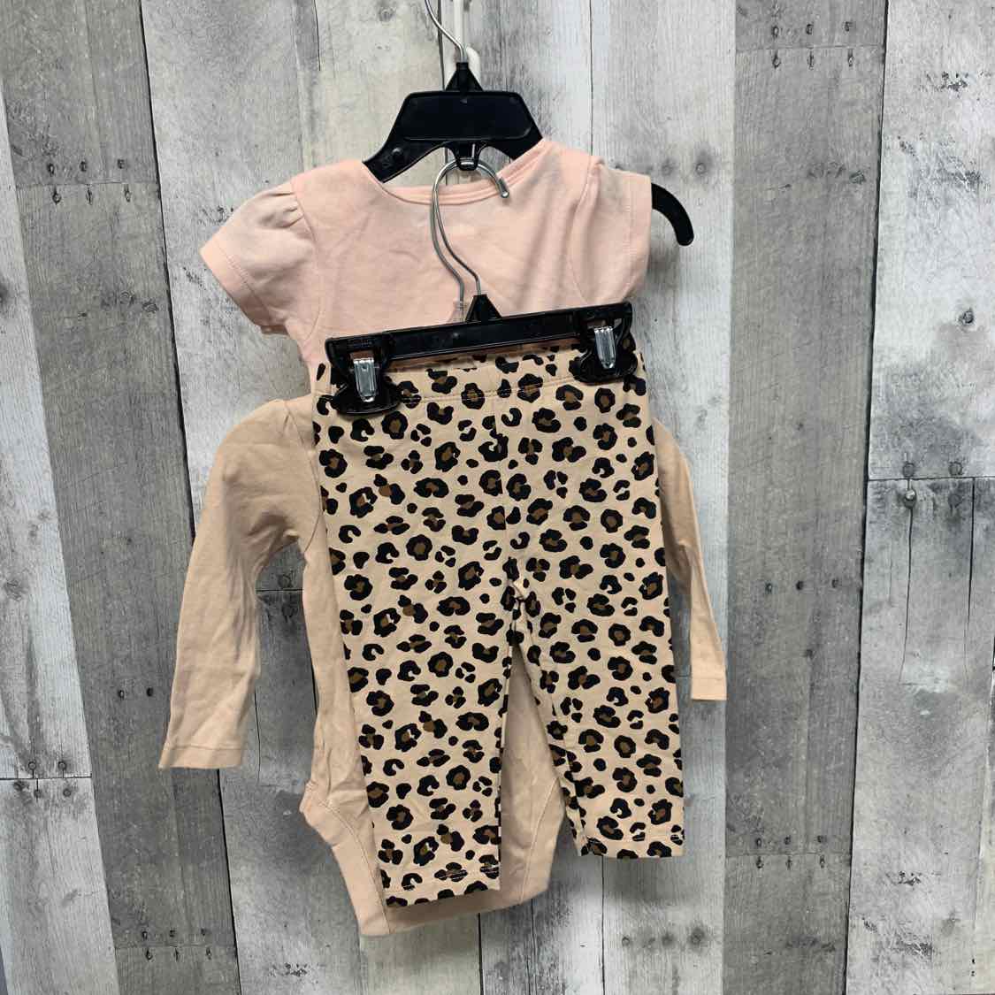 Size 6-9 Months Pink/Tan B Brand Shirt/Leggings