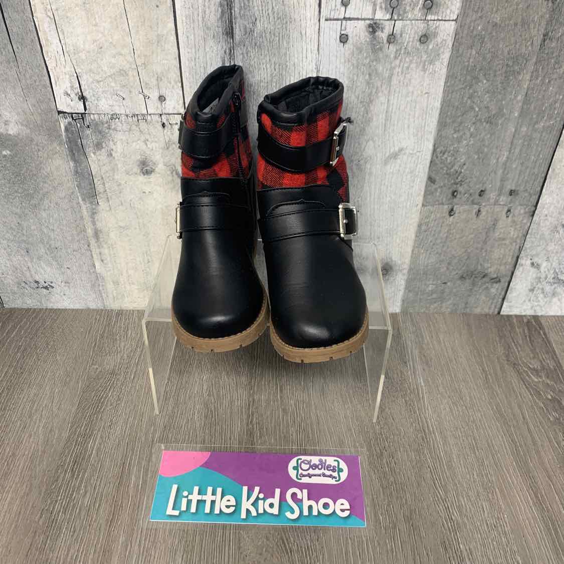 Size 7 Black/Red Stepping Stones Boots