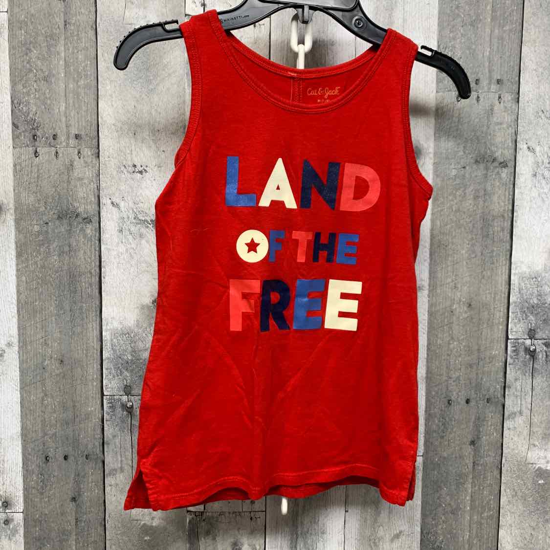 Size 8/10 Red Graphic Cat & Jack Tank Top