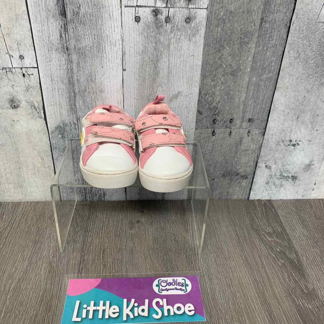 Size 2 White/Pink Disney Sneakers