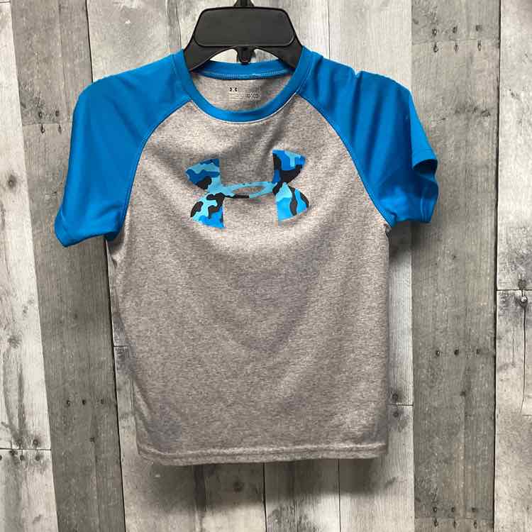 Size 6 Gray/Blue Sport Brand T Shirt