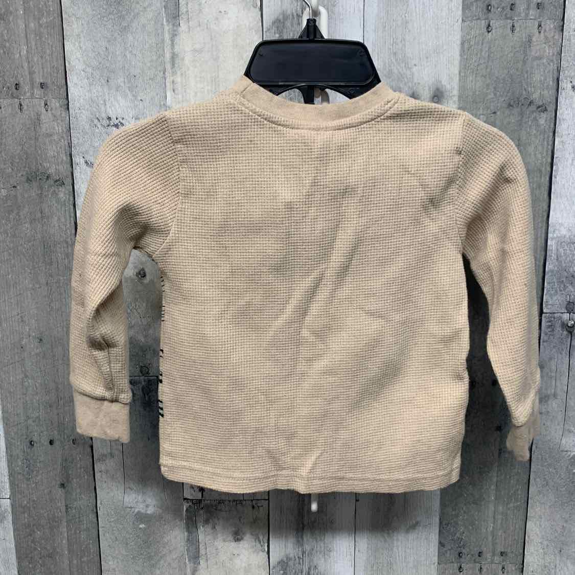 Size 4 Tan Graphic Marvel Long Sleeve Shirt