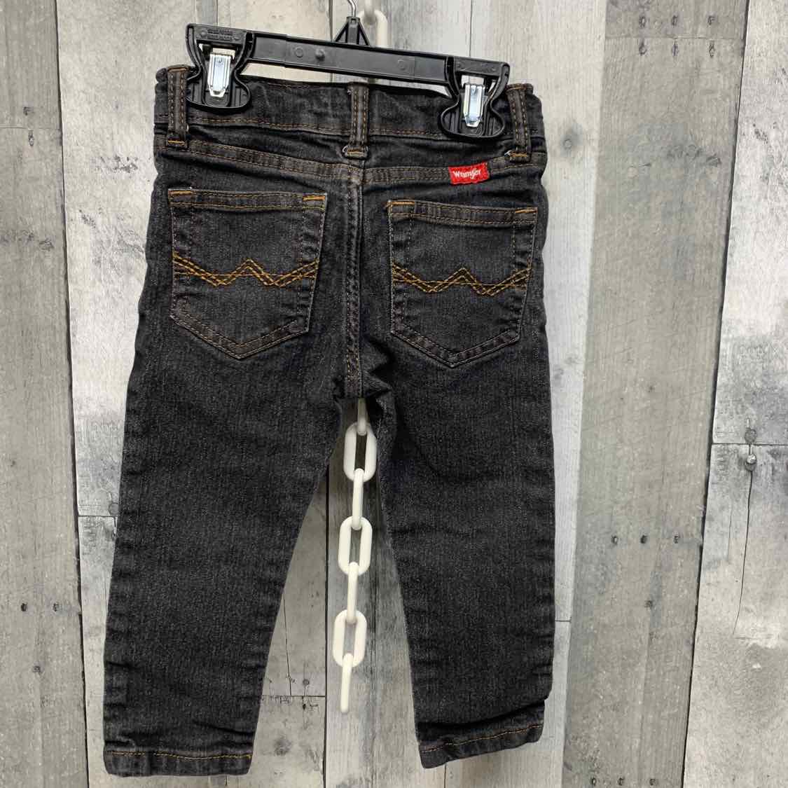 Size 2T Black Denim Wrangler Jeans
