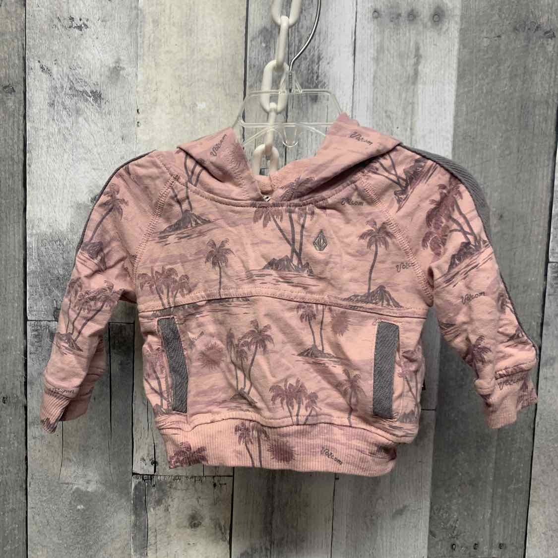 Size 12 Months Pink Print Volcom Pull Over